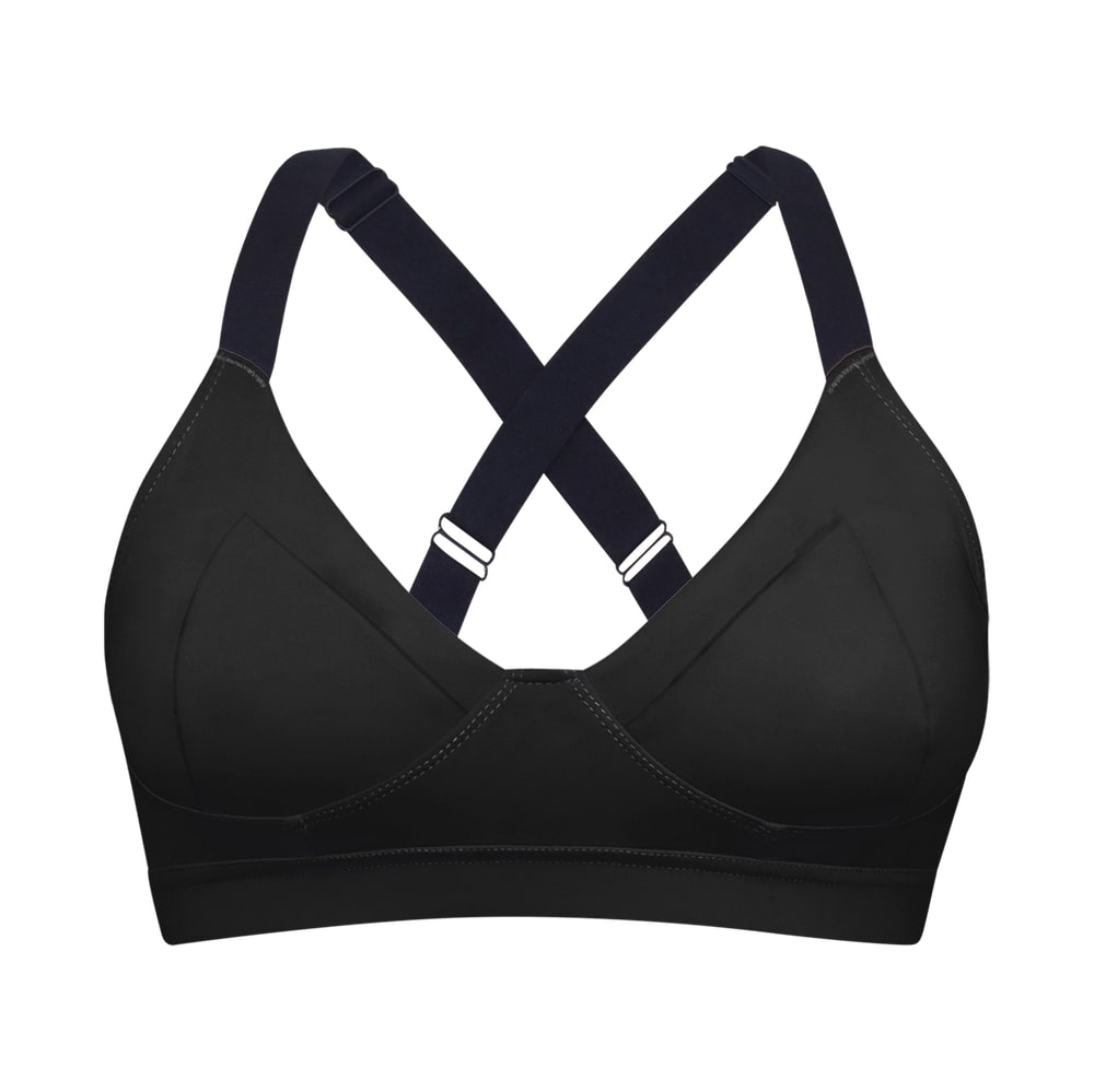 Intimates & Sleepwear, New Tag Womens Size Extra Large Xl Dark Blue Cross  Back Cut Out Sports Bra